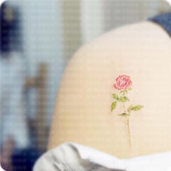 Red Roses Flowers Temporary Tattoos