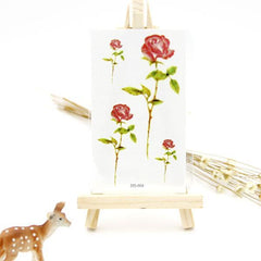 Red Roses Flowers Temporary Tattoos