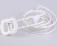 Cinturón transparente con borde colorido retro para mujer