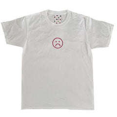 Sad Face Print Tumblr Aesthetic Black White T-Shirt