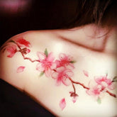 Sakura Blossom Tree Branch Temporary Tattoo