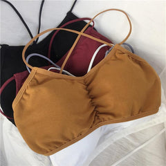 Verkauf Baumwolle Camis Bh Top Strappy Zurück Unterwäsche