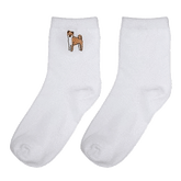 Sale Embroidery Dog Socks