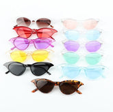 Sharp Side Corner Frame Cat Style Retro Sunglasses