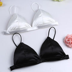 Seidendreieck Schwarz Weiß BH