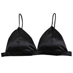 Seidendreieck Schwarz Weiß BH