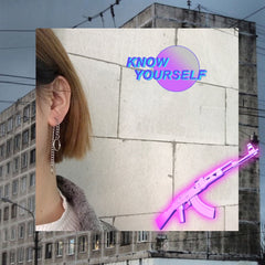 Silver Metal Chains Circles Stud Earrings