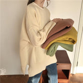 Soft Cozy Oversized Solid Colors Knitted Sweater