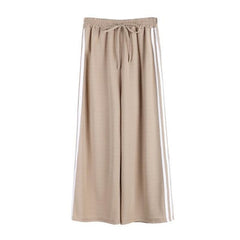 Sport Side Lines Flared Oversized Comfort Cotton Pants