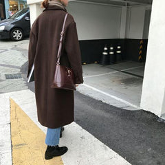 Square Crossbody Strap Flap Buckle Retro Leather Pu Bag