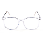 Square Transparent Clear Frame Plastic Glasses