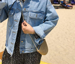 Straw Wicker Bohemia Summer Bag