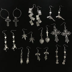 Street Fashion Cute Metallic Earrings