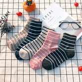 Stripes Cute Ankle Vintage Color Socks