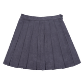 Suede Soft School Pleated Skirt