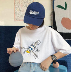 Summer Vibes Printed Oversized Cotton T-Shirt