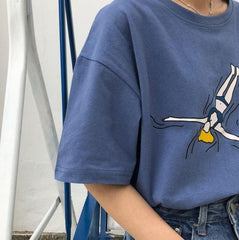 Summer Vibes Printed Oversized Cotton T-Shirt