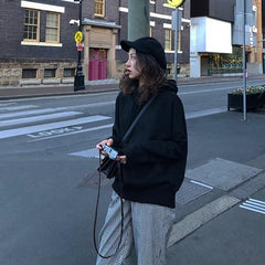 Sweet Colors – Kapuzenpullover aus Baumwolle mit großer Tasche