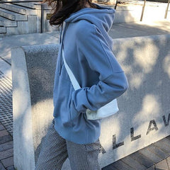 Sweet Colors – Kapuzenpullover aus Baumwolle mit großer Tasche