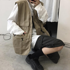 Chaleco extragrande con cremallera y herramientas de carga de Teen Trend