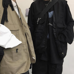 Chaleco extragrande con cremallera y herramientas de carga de Teen Trend