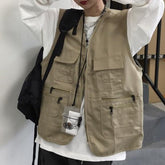 Teen Trend Cargo Tooling Reißverschluss Übergroße Weste