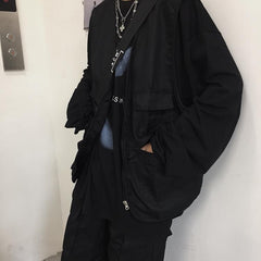 Chaleco extragrande con cremallera y herramientas de carga de Teen Trend