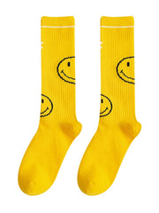 Calcetines acanalados hasta la rodilla con estampados coloridos de Teen Trend