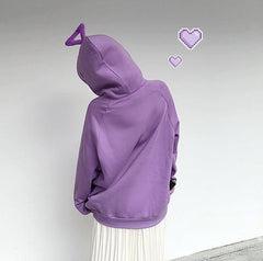 Sudadera con capucha cálida de colores brillantes de los Teletubbies
