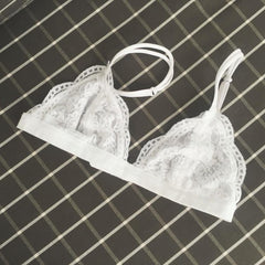 Dünne Spitze Schwarz Weiß BH Dessous