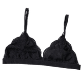 Dünne Spitze Schwarz Weiß BH Dessous