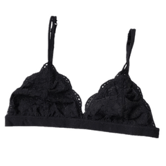 Dünne Spitze Schwarz Weiß BH Dessous