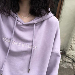 Thin Remedies – Übergroßer Kapuzenpullover mit Rituals-Lettern