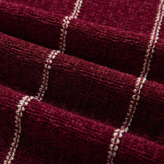 Suéter corto de punto de rayas finas para adolescentes