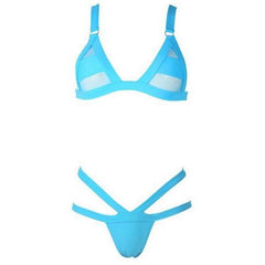 Traje de baño de vendaje transparente