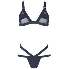 Traje de baño de vendaje transparente