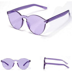 Gafas de sol de color transparente