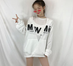 Traje de dos piezas: camiseta sin mangas y sudadera extragrande