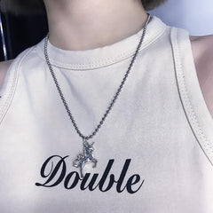 Unicorn Bead Chain Necklace