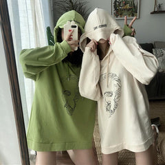 Übergroßer Hoodie mit Van Gogh-Print „Art Hoe“