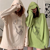 Übergroßer Hoodie mit Van Gogh-Print „Art Hoe“