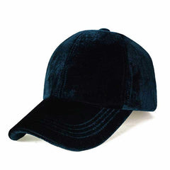 Gorra de béisbol de terciopelo