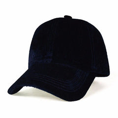 Gorra de béisbol de terciopelo