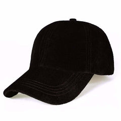 Gorra de béisbol de terciopelo
