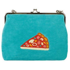 Bolso de hombro con bordado de terciopelo