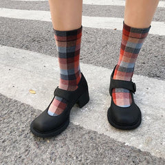 Schwarze Sandalen mit geschlossener Zehenpartie aus Pu-Leder im Vintage-Stil