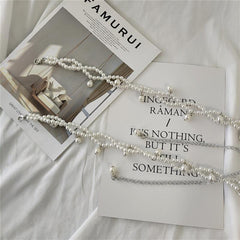 Vintage Imitation Perlen Perlen Elegante Taillenketten