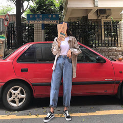 Vintage Loose High Waist Boyfriend Jeans