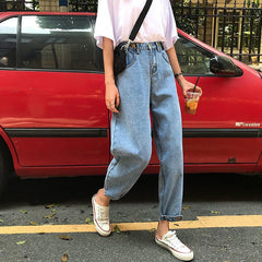 Vintage Loose High Waist Boyfriend Jeans