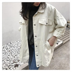 Lockerer, langärmliger Vintage-Trenchcoat